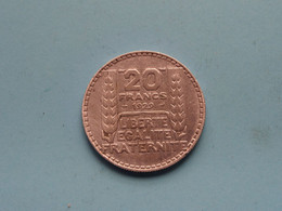 20 Francs - 1929 ( Uncleaned Coin / For Grade, Please See Photo ) ! - 20 Francs