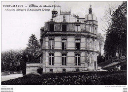 PORT MARLY . Château De Monte-Christo. Ancienne Demeure D'Alexandre Dumas. Photographie Originale  2 Scans - Other & Unclassified