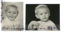 - 2  Photos , Portait Enfant Geutier, Photographe De Roubaix, Années 1960, Dim : 8.7 X 6..7 Et 7.3 X 5.6 Cm, TBE, Scans, - Identifizierten Personen