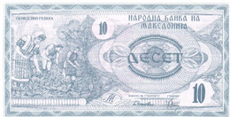 Macedonia 10 1992 Unc - North Macedonia