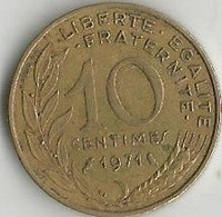 Pièce De Monnaie 10  Centimes Marianne 1971 - 10 Centimes