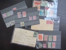 Kleine Verzameling Poststukken En Zegels Met Afstempeling 'Eecloo' - Usados