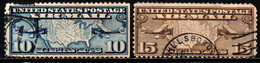 STATI UNITI - 1926 - Map Of U.S. And Two Mail Planes - USATI - 1a. 1918-1940 Used