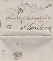 LETTRE 1840  DANEMARK PAR HAMBOURG  2 PAGES DE TEXTES  TB - ...-1851 Voorfilatelie