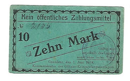 *germany Offizier  Kriegsgefangenen Lager  Graudenz  10 Mark  05.08  Unc - Andere & Zonder Classificatie