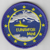 CB69 - MARINE FRANÇAISE - PATCH - MISSION EUNAVFOR MER MEDITERRANÉE - Ecussons Tissu