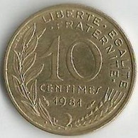 Pièce De Monnaie 10  Centimes Marianne 1981 - 10 Centimes