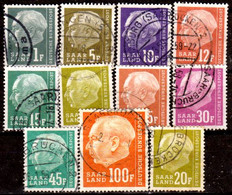 Sarre-223- Original Values Issued In 1957 (o) Used - Quality In Your Opinion. - Altri & Non Classificati