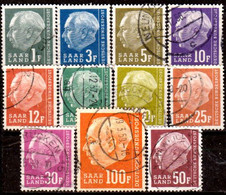 Sarre-224- Original Values Issued In 1957 (o) Used - Quality In Your Opinion. - Otros & Sin Clasificación