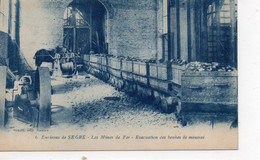 Delcampe - Segré Les Mines De Fer Evacuation Des Bennes De Minerai Mines Carrières Puits Chevalement - Segre