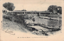 CPA - 94 - BRY - La Marme Au Pont De Bry - Le Tour De Marne - BF PARIS - Dos Non Divisé - Bry Sur Marne