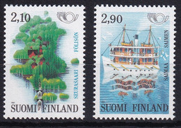 MiNr. 1142 - 1143 Finnland 1991, 4. Juni. NORDEN: Tourismus - Postfrisch/**/MNH - Unused Stamps