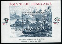 POLYNESIE FRANCAISE - BLOCS & FEUILLETS N° 9  * * - ESPANA 1984 - LUXE - Blocks & Sheetlets