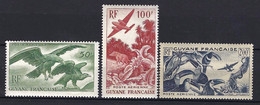 ⭐ Guyane - Poste Aérienne - YT N° 35 à 37 ** - Neuf Sans Charnière - 1947 ⭐ - Neufs