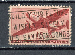 USA : -  TIMBRE DE POSTE AERIENNE - N° Yvert 29 Obli. - 2a. 1941-1960 Usati