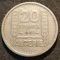 ALGERIE - ALGERIA - 20 FRANCS 1956 - KM 91 - TURIN - REPUBLIQUE FRANÇAISE - Algérie