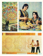 Dushanbe - Tajik Gifted Masters - At The Embroidery Goods Factory - Folk Costumes - 1974 - Tajikistan USSR - Unused - Tayijistán