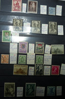 Belgium : 1936 - LOT DE CUIRIOSITéS DIVERSES  -   N° 587/703/426/415/539/...ETC...  :  Cat.; 64,00€ - Altri & Non Classificati