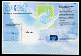 ISLANDE  International Reply Coupon / Coupon Réponse International - Postal Stationery