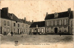 CPA DIXMONT - La Fontaine Et La Place (357804) - Dixmont