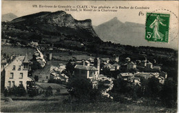 CPA Env. De GRENOBLE - CLAIX - Vue Générale Et Le Rocher De Comboire (433083) - Claix