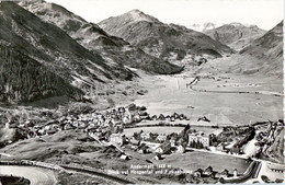 Andermatt 1444 M - Blick Auf Hospental Und Furkastrasse - 1634 - Old Postcard - Switzerland - Unused - Hospental