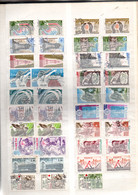 FRANCE LOT D'OBLITERES SUR PAGE - Vrac (max 999 Timbres)