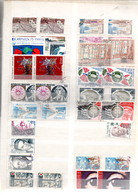 FRANCE LOT D'OBLITERES SUR PAGE - Vrac (max 999 Timbres)