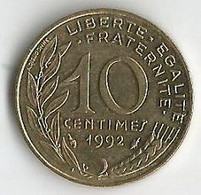 Pièce De Monnaie 10  Centimes Marianne 1992 - 10 Centimes