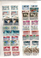 FRANCE LOT D'OBLITERES SUR PAGE - Vrac (max 999 Timbres)