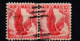 STATI UNITI - 1958 - Eagle In Flight - For Domestic Post Cards - USATI - 2a. 1941-1960 Gebraucht