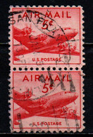 STATI UNITI - 1947 - DC-4 Skymaster - Small - Couple - 5 C. - USATI - 2a. 1941-1960 Usati