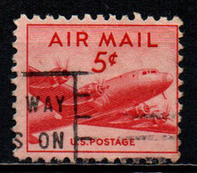 STATI UNITI - 1947 - DC-4 Skymaster - Small - 5 C. - USATO - 2a. 1941-1960 Usados