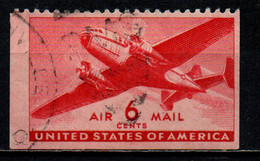 STATI UNITI - 1943 -Twin-Motored Transport Plane - From Booklet - USATO - 2a. 1941-1960 Gebraucht