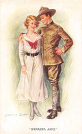 ¤¤  -  Illustrateur " Archie GUNN "  -  Soldat Américain  -  Femme  -  Shoulder Arms    -  ¤¤ - Gunn