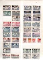 FRANCE LOT D'OBLITERES SUR PAGE - Vrac (max 999 Timbres)