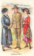 ¤¤  -  Illustrateur " Archie GUNN "  -  Soldat Américain  - 2  Femmes  -  Guardian Spirits   -  ¤¤ - Gunn