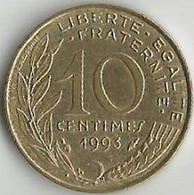 Pièce De Monnaie 10  Centimes Marianne 1993 - 10 Centimes