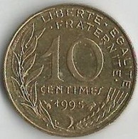 Pièce De Monnaie 10  Centimes Marianne 1995 - 10 Centimes