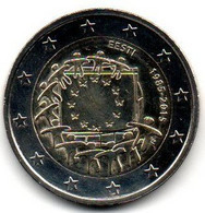 2015 - Estonia 2 Euro Bandiera Europea     ------ - Estland