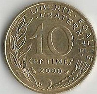 Pièce De Monnaie 10  Centimes Marianne  2000 - 10 Centimes