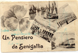 CARTOLINA UN PENSIERO DA SENIGALLIA  VIAGGIATA NEL 1920 - Senigallia