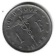 *belguim 1 Frank 1923 Dutch  Vf+ - 1 Franc