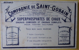 Buvard  Compagnie De Saint Gobain Place Des Saussaies Paris Superphosphates De Chaux - Agriculture