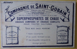 Buvard  Compagnie De Saint Gobain Place Des Saussaies Paris Superphosphates De Chaux - Landbouw