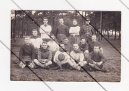 BEVERLOO - Carte Photo - Armée Belge - Equipe De Football à Bourg Léopold (B314) - Weltkrieg 1939-45