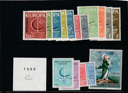 EUROPA - ANNEE COMPLETE 1966 -19 Pays - 37 Timbres - TTB** - 1960-1969