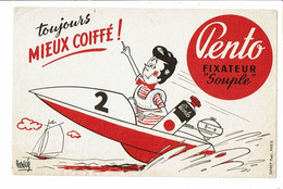 Buvard PENTO Illustré Par HERVE Course De Bateau Hors Bord Voilier - Profumi & Bellezza