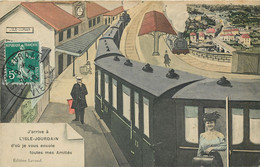 86 - L'ISLE JOURDAIN - Carte Souvenir - Train - Edit Lavaud - L'Isle Jourdain