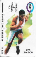 Trinidad & Tobago - TSTT (GPT) - Ato Boldon - 179CTTB (Crossed Ø), 1997, 350.000ex, Used - Trinidad En Tobago